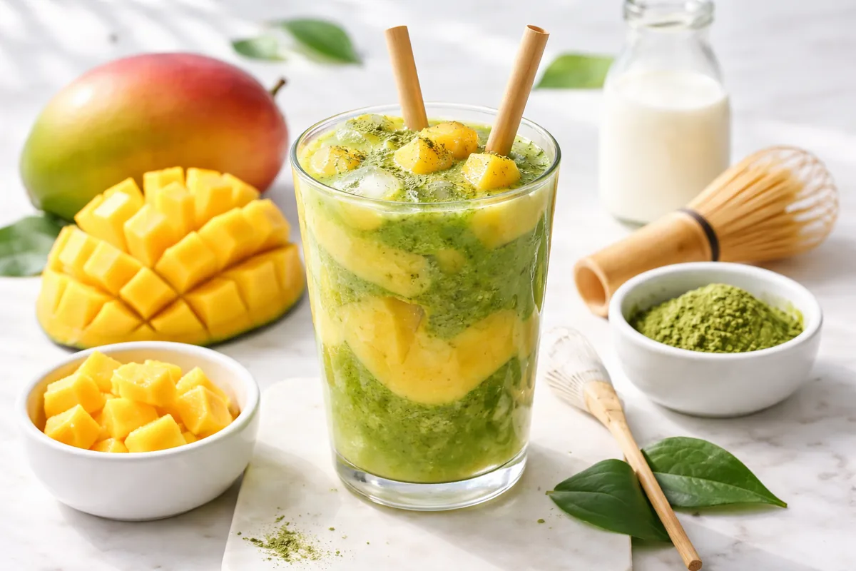 Comment préparer une recette de matcha mangue facilement